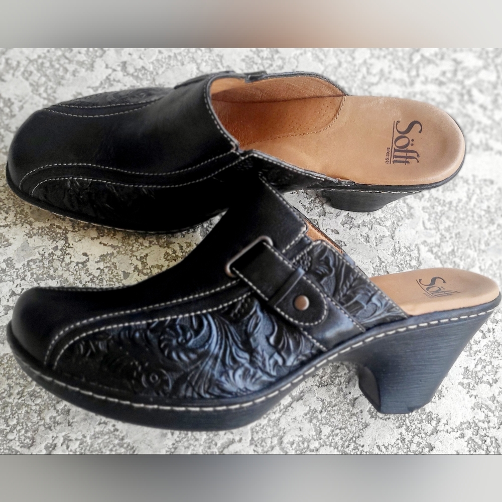 Ladies BLACK Söfft CLOGS